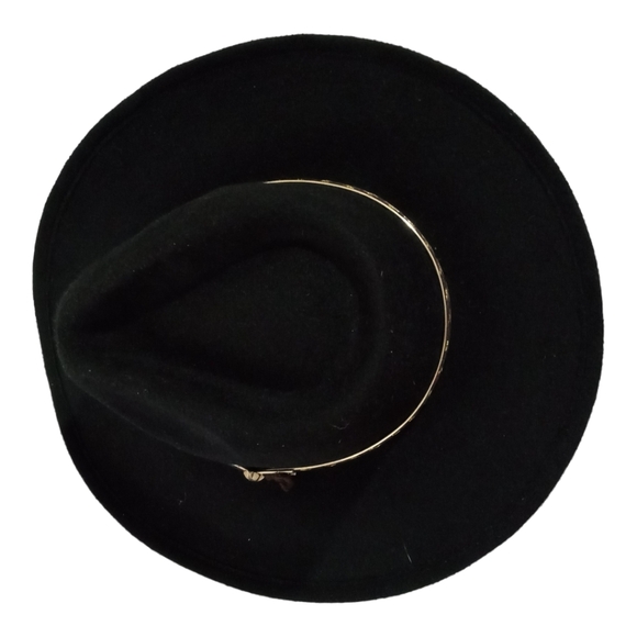 Western Express Youth Kid Cowboy Hat Black with Braided Band Faux Felt - Picture 2 of 11